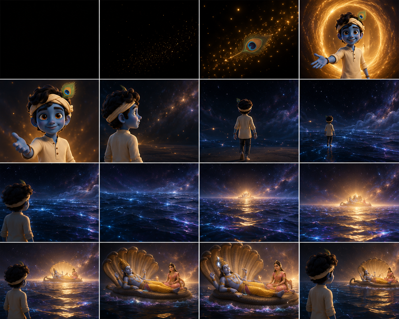 Sakha — cinematic scene storyboard