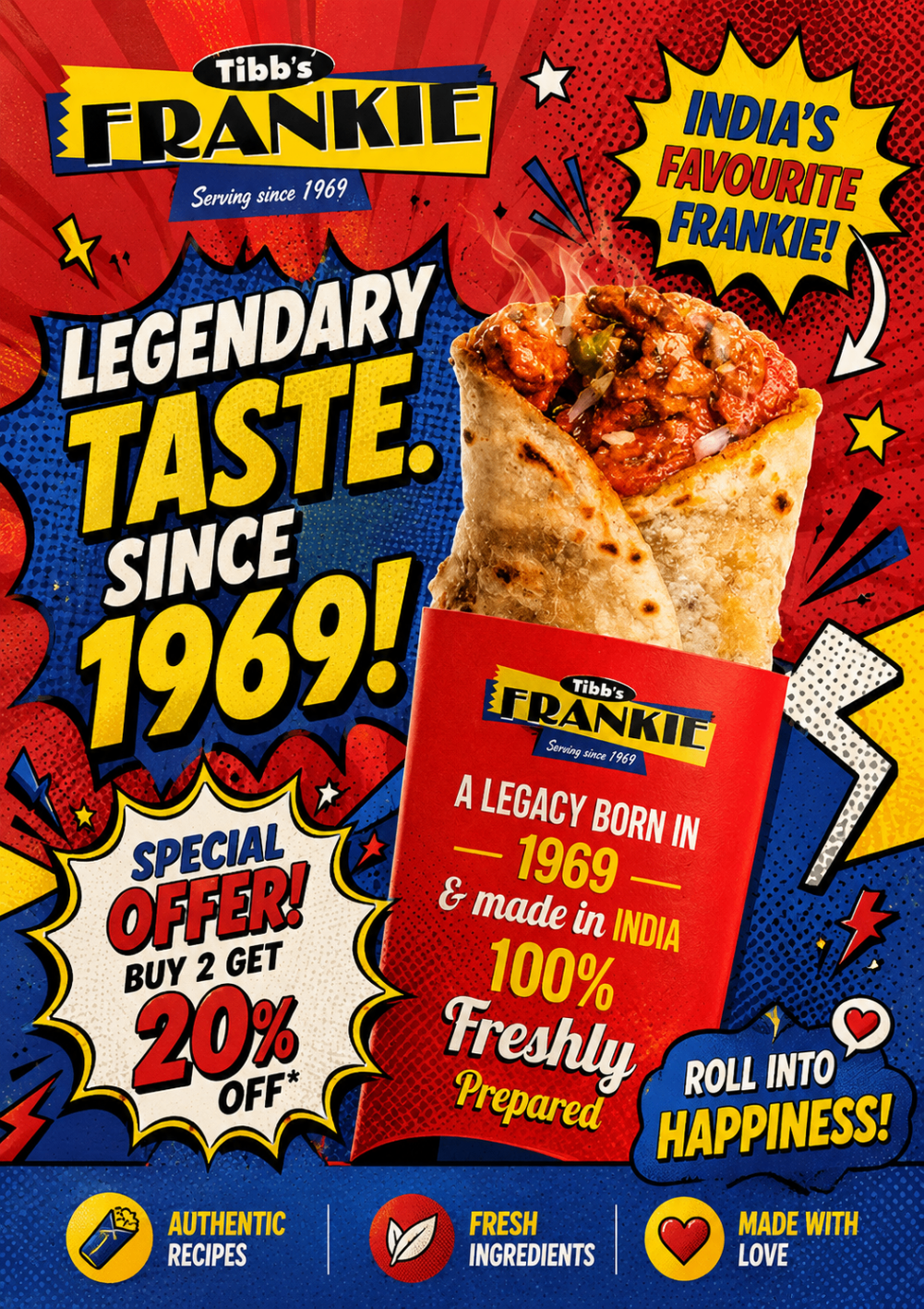 Tibb's Frankie — Legendary Taste. Since 1969.